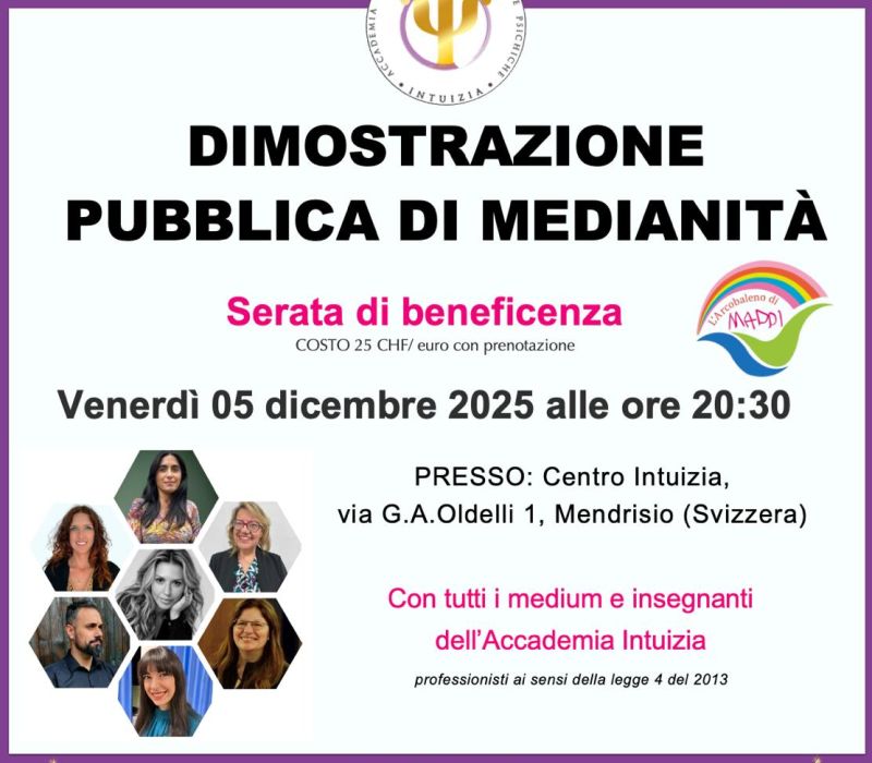 Serata di medianità per beneficenza ✨ Serata di medianità per beneficenza ✨